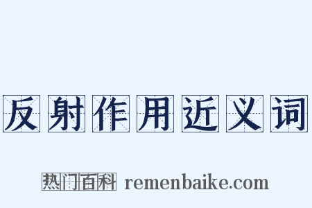 反射作用近义词是什么意思的图片
